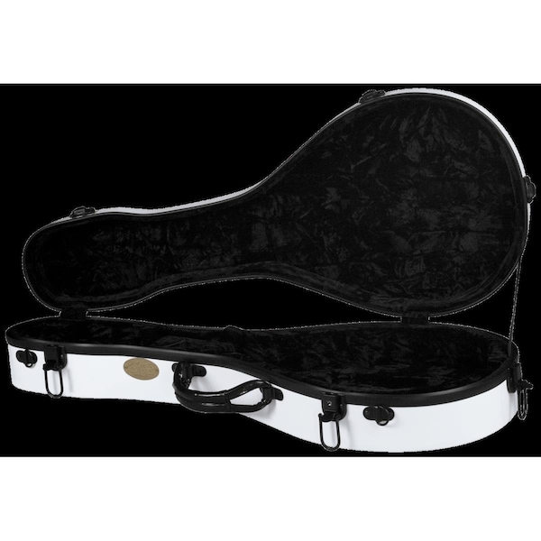 Superior Deluxe Fiberglass A Model Mandolin Case - White CF-1521W - main